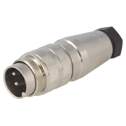Conector M16 Mufă Tată Lipire pe Cablu PIN 4 5A 300V Drept | Electronic-mag.ro | Componente Electronice