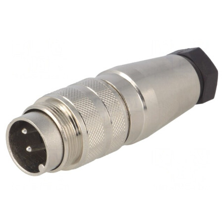 Conector M16 Mufă Tată Lipire pe Cablu PIN 4 5A 300V Drept | Electronic-mag.ro | Componente Electronice