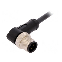 Cablu Conectare M12 4PIN Unghi 5m 250VAC 4A PUR | Electronic-mag.ro | Componente Electronice