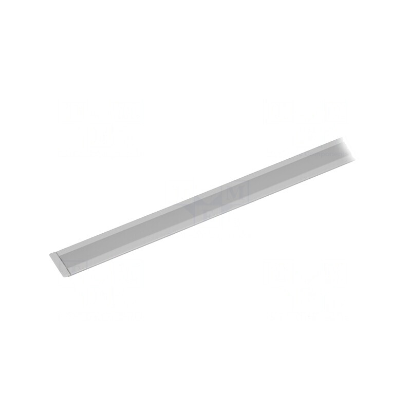 Profil Aluminiu Încastrat pentru Module LED Alb, 2m | Electronic-mag.ro | Componente Electronice