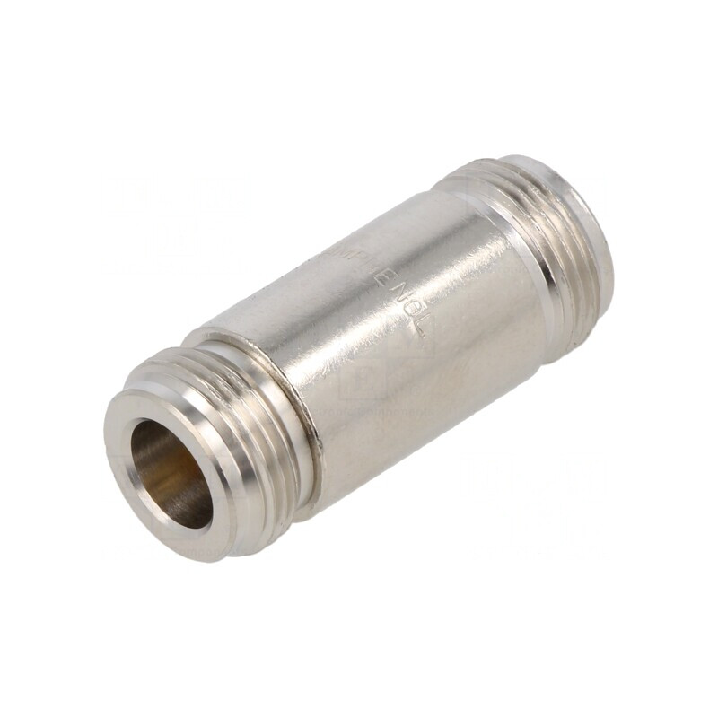 Adaptor N Mamă Bilateral PTFE 50Ω Alamă | Electronic-mag.ro | Componente Electronice