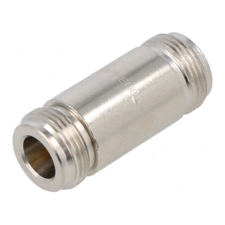 Adaptor N Mamă Bilateral PTFE 50Ω Alamă | Electronic-mag.ro | Componente Electronice