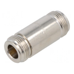 Adaptor N Mamă Bilateral PTFE 50Ω Alamă | Electronic-mag.ro | Componente Electronice