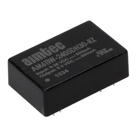 Convertor DC/DC 6W 9-36V la 5V/-5V DIP24 | Electronic-mag.ro | Componente Electronice