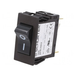Întrerupător de supracurent 20A DPST 240VAC 60VDC | Electronic-mag.ro | Componente Electronice