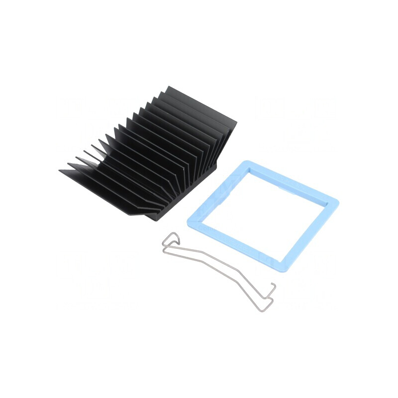 Radiator cu aripioare BGA negru 45x45mm | Electronic-mag.ro | Componente Electronice