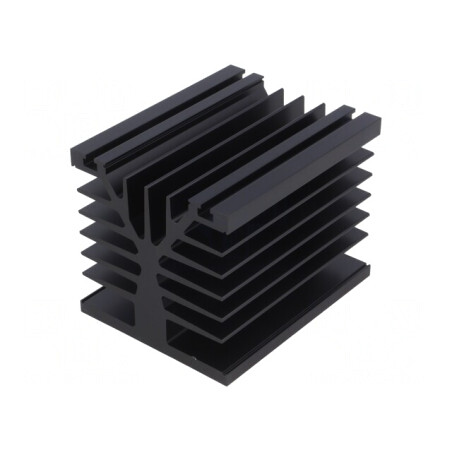 Radiator Extrudat Negru 100mm x 80mm x 78.6mm 0.7K/W | Electronic-mag.ro | Componente Electronice