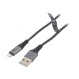 Cablu USB 2.0 Apple Lightning 2m 480Mbps | Electronic-mag.ro | Componente Electronice