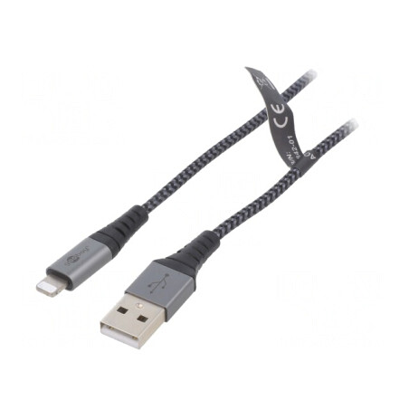 Cablu USB 2.0 Apple Lightning 2m 480Mbps | Electronic-mag.ro | Componente Electronice