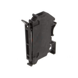 Terminal de îmbinare șine 0,2-4mm2 negru cu șurub 24V | Electronic-mag.ro | Componente Electronice