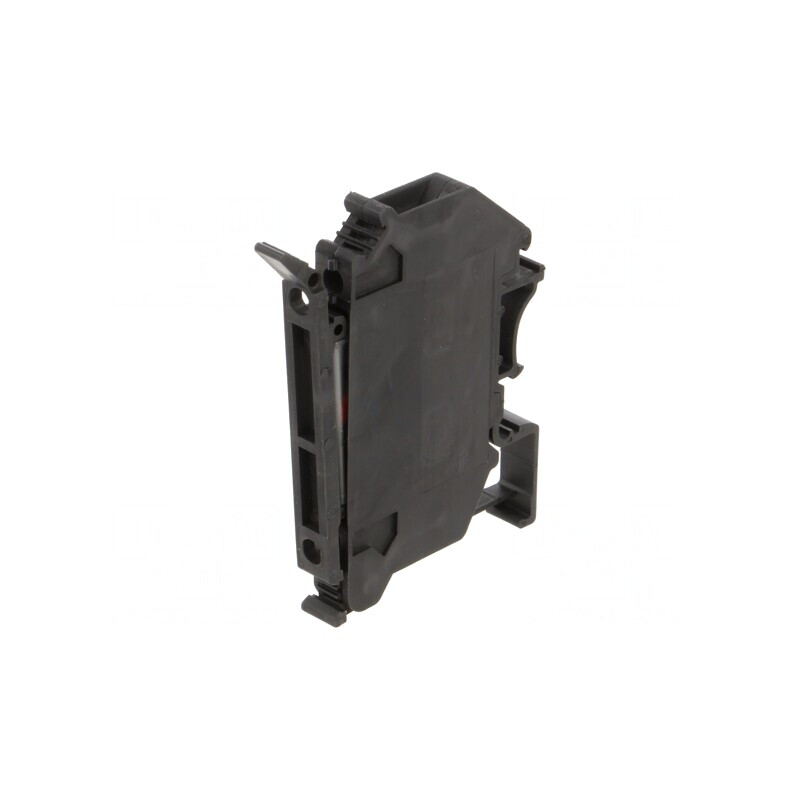 Terminal de îmbinare șine 0,2-4mm2 negru cu șurub 24V | Electronic-mag.ro | Componente Electronice