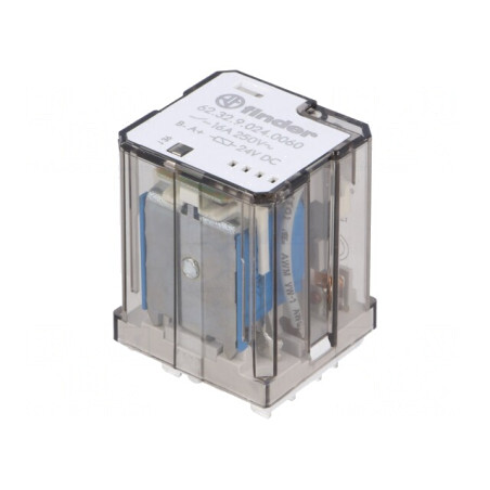 Releu Electromagnetic DPDT 24VDC 30A | Electronic-mag.ro | Componente Electronice