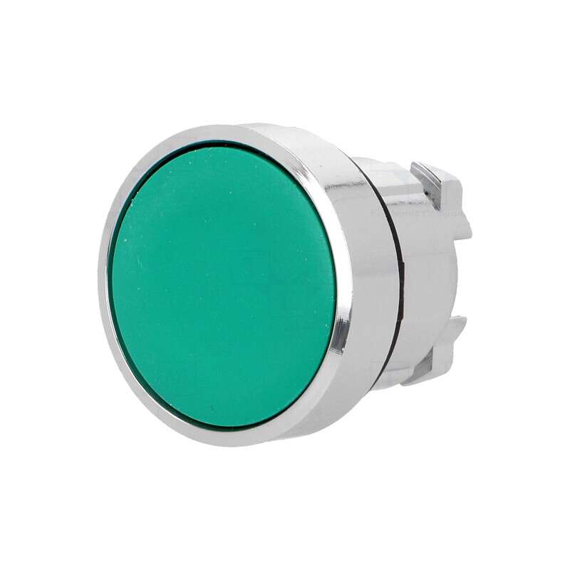 Comutator apăsare 22mm verde 2 poziții stabilizate | Electronic-mag.ro | Componente Electronice