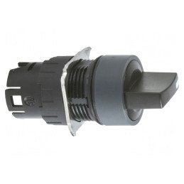 Comutator Rotativ 16mm 2 Posiții Negru | Electronic-mag.ro | Componente Electronice