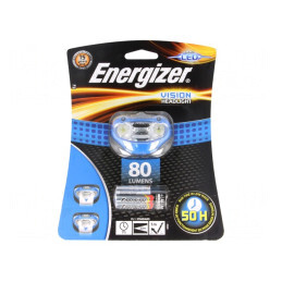 Lanternă LED pentru Cască 7h 80lm Albastră HEADLIGHT VISION | Electronic-mag.ro | Componente Electronice