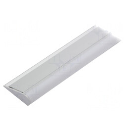 Profi pt.module LED | lăptoasă | natural | L: 1m | WALLE12 | aluminiu | WALLE12 D ANOD 1M SET STANDARD