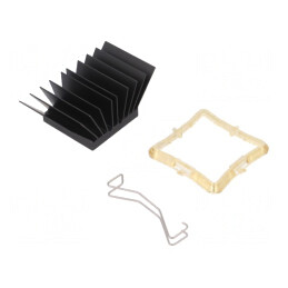 Radiator cu aripioare BGA negru 29x29mm | Electronic-mag.ro | Componente Electronice