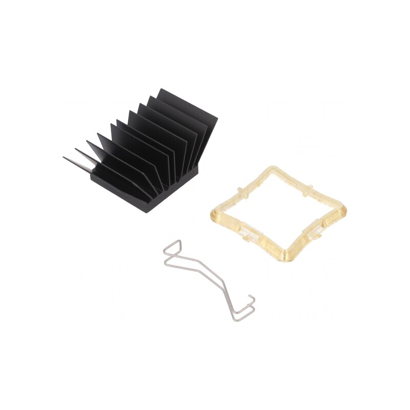 Radiator cu aripioare BGA negru 29x29mm | Electronic-mag.ro | Componente Electronice Radiator cu aripioare BGA negru 29x29mm | Electronic-mag.ro | Componente Electronice