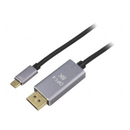 Adaptor DisplayPort 1.4 USB-C 1.8M | Electronic-mag.ro | Componente Electronice