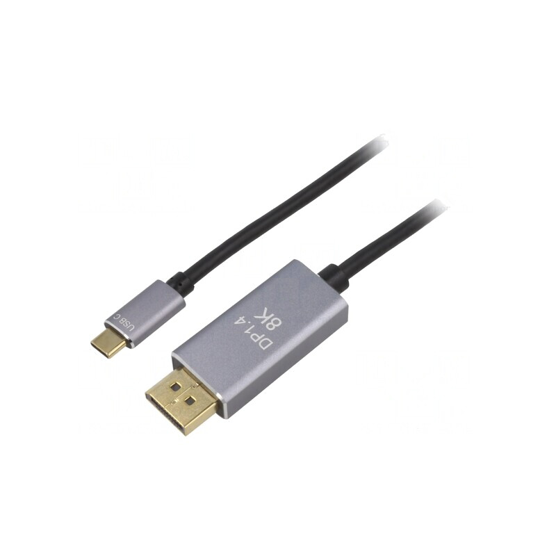 Adaptor DisplayPort 1.4 USB-C 1.8M | Electronic-mag.ro | Componente Electronice