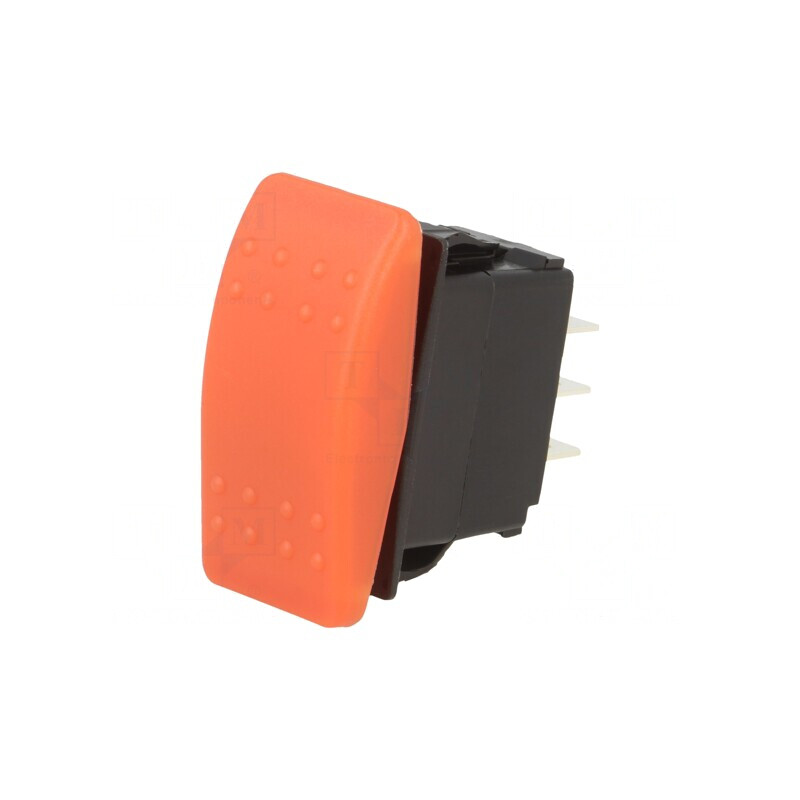 Comutator Balansoar DP3T 20A 14VDC Roșu IP56 | Electronic-mag.ro | Componente Electronice