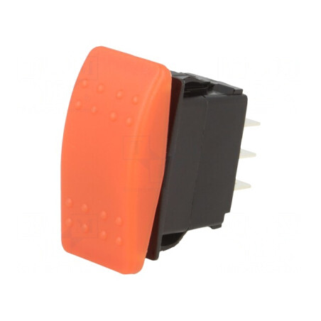Comutator Balansoar DP3T 20A 14VDC Roșu IP56 | Electronic-mag.ro | Componente Electronice