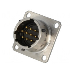 Conector circular flanșă 4 orificii pentru montare pe panou PT02A1210P023 | Electronic-mag.ro | Componente Electronice