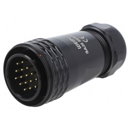 Mufă SA28 tată IP67 10A 500V pentru cablu | Electronic-mag.ro | Componente Electronice