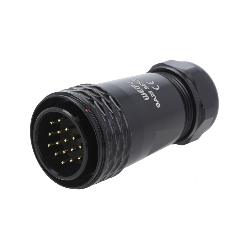 Mufă SA28 tată IP67 10A 500V pentru cablu | Electronic-mag.ro | Componente Electronice