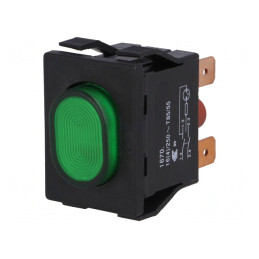 Comutator DPST 16A/250V OFF-ON | Electronic-mag.ro | Componente Electronice
