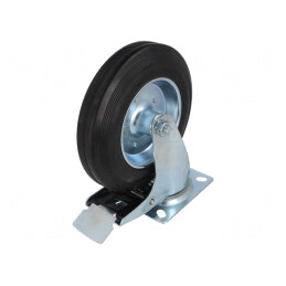 Roată de Transport 200mm 230kg Guma | Electronic-mag.ro | Componente Electronice