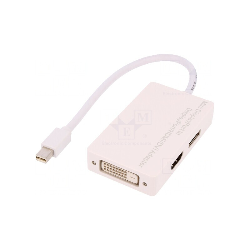 Adaptor mini DisplayPort la DisplayPort 1.1a Alb