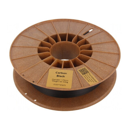 Filament PLA CarbonLook 1.75mm Negru 500g | Electronic-mag.ro | Componente Electronice