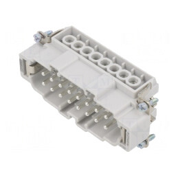 Conector HDC Tată 500V 16A 16 PIN 16PE 0,5-2,5mm2 | Electronic-mag.ro | Componente Electronice
