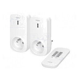 Soclu de Rețea 230V 25m Alb | Electronic-mag.ro | Componente Electronice