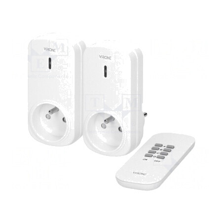 Soclu de Rețea 230V 25m Alb | Electronic-mag.ro | Componente Electronice