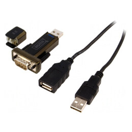 Convertor USB-RS232 | chipset FTDI/FT232RL | 0,8m | USB 2.0 | DA-70156