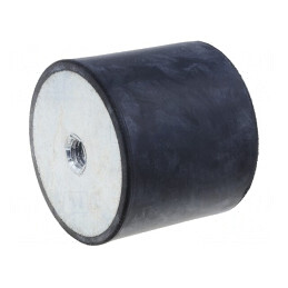 Picioruş vibro-absorbant | Ø: 100mm | H: 40mm | Duritate Shore: 55±5 | DVA.5-100-40-M16-55