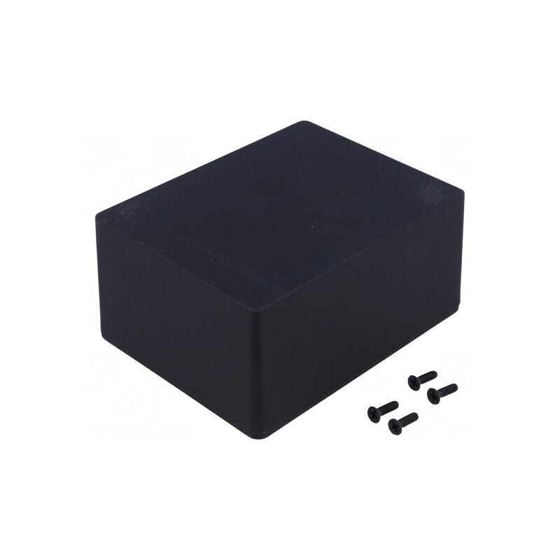 Carcasă Universală Aluminiu IP54 94x120x57mm 1590CBK | Electronic-mag.ro | Componente Electronice