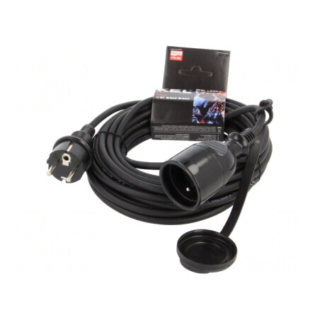 Prelungitor electric negru 10m 3x1mm2 10A | Electronic-mag.ro | Componente Electronice