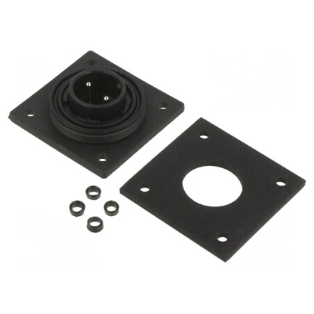 Conector Circular Soclu Tată 2 PIN Buccaneer IP68 | Electronic-mag.ro | Componente Electronice
