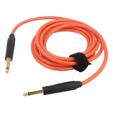 Cablu Jack 6,3mm 3m Portocaliu  | Electronic-mag.ro | Componente Electronice