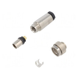 Conector M9 Mufă Tată Aurit 7 PIN IP67 125V | Electronic-mag.ro | Componente Electronice