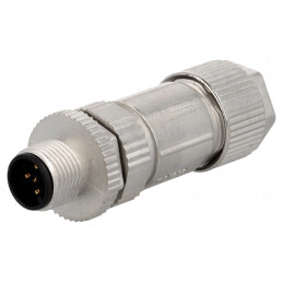 Mufă M12 5-PIN tată IP67 pe cablu | Electronic-mag.ro | Componente Electronice