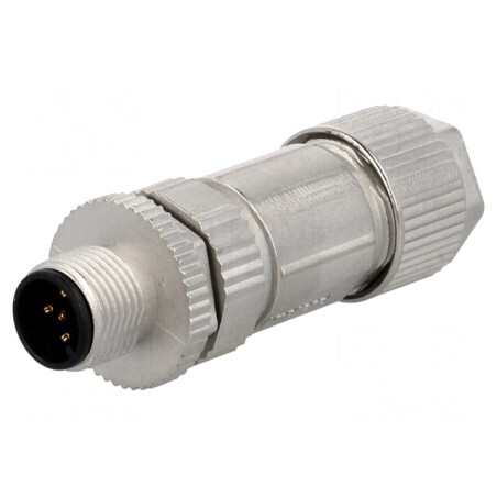 Mufă M12 5-PIN tată IP67 pe cablu | Electronic-mag.ro | Componente Electronice
