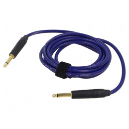 Cablu Jack 6,3mm 2 Pin 3m Albastru