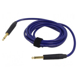 Cablu Jack 6,3mm 2 Pin 3m Albastru | Electronic-mag.ro | Componente Electronice