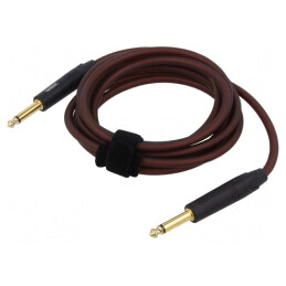 Cablu Jack 6,3mm 2pin 3m Maro