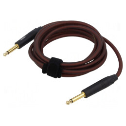 Cablu Jack 6,3mm 2pin 3m Maro | Electronic-mag.ro | Componente Electronice
