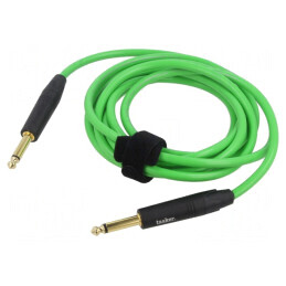 Cablu Jack 6,3mm 2pin Verde 3m